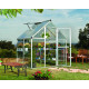 Serra da giardino in alluminio e policarbonato 2,23m² HYBRID - Silver - Palram – Canopia