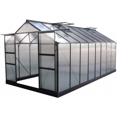 Set completo di lastre in policarbonato da 4 mm per serra da giardino 15,03 m² Green Protect
