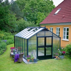 Serra da giardino 10,9 m² in alluminio e policarbonato 10mm Premium - Juliana