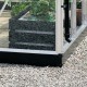 Base per serra Grand Oase 25,6m² in acciaio zincato laccato nero - Juliana