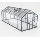 Serra da giardino Hybrid 11m² antracite in vetro temperato e policarbonato Sanus UP! L11 - Gampre