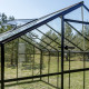 Serra da giardino 4,84 m² in alluminio nero e vetro temperato Sanus L5 - Gampre