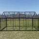 Serra da giardino 9,8m² in alluminio nero e vetro temperato Sanus L10 - Gampre