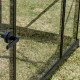 Serra da giardino 4,35 m² in alluminio nero e vetro temperato Sanus XL4 - Gampre