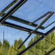 Serra da giardino 4,35 m² in alluminio nero e vetro temperato Sanus XL4 - Gampre