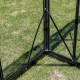 Serra da giardino di 7,92 m² in alluminio nero e vetro temperato Sanus UP! L8 - Gampre