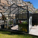 Serra da giardino Hybrid 6,5m² antracite in vetro temperato e policarbonato Sanus UP! L7 - Gampre