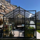 Serra da giardino Hybrid 6,5m² antracite in vetro temperato e policarbonato Sanus UP! L7 - Gampre