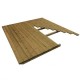 Pavimento per serra da giardino 6m² in legno trattato verniciato marrone Gardy Shelter