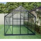 Confezione completa di vetro temperato da 4 mm per serra da giardino da 8,98 m² - Green Protect