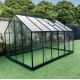 Confezione completa di vetro temperato da 4 mm per serra da giardino da 8,98 m² - Green Protect