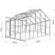 Confezione completa di vetro temperato da 4 mm per serra da giardino da 8,98 m² - Green Protect