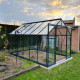 Confezione completa di vetro temperato da 4 mm per serra da giardino da 8,98 m² - Green Protect