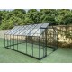 Vetri di ricambio per serra da giardino da 14,52 m² in alluminio antracite e vetro temperato da 4 mm - Green Protect