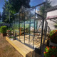 Vetri di ricambio per serra da giardino da 7,42 m² in alluminio antracite e vetro temperato da 4 mm - Green Protect