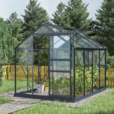 Vetri di ricambio per serra da giardino in alluminio RINCA 5,68 m² + base - Green Protect