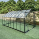 Struttura serra da giardino 14,52m² in alluminio antracite - Green Protect
