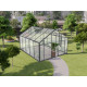 Serra da giardino di 9,8 m² in alluminio nero e vetro temperato Sanus UP! L10 - Gampre
