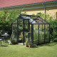 Serra da giardino 5m² antracite in vetro temperato Compact - Juliana