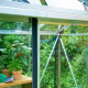 Serra da giardino 8,2m² in alluminio e vetro temperato Compact - Juliana