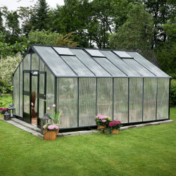 Serra antracite 18,8m² in policarbonato 10mm Gardener - Juliana