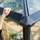 Serra antracite GRAND OASE 13m² alluminio e vetro temperato 3mm Juliana