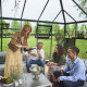 Serra GRAND OASE antracite 18,8m² alluminio antracite e vetro temperato 3mm Juliana