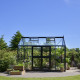 Serra da giardino Jubii 60 da 10,9 m² in alluminio nero e vetro temperato da 3 mm - Juliana