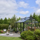 Serra da giardino Jubii 60 da 10,9 m² in alluminio nero e vetro temperato da 3 mm - Juliana