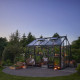 Serra da giardino Jubii 60 da 10,9 m² in alluminio nero e vetro temperato da 3 mm - Juliana