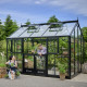 Serra da giardino Jubii 60 da 10,9 m² in alluminio nero e vetro temperato da 3 mm - Juliana