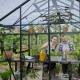 Serra da giardino Jubii 60 da 10,9 m² in alluminio nero e vetro temperato da 3 mm - Juliana