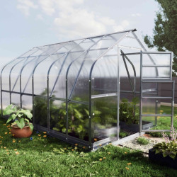 Serra da giardino standard Klasika da 10 m² in acciaio zincato e pannelli in policarbonato da 4 mm