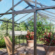 BloomCabin Classic 235x608cm Serra in alluminio e vetro temperato