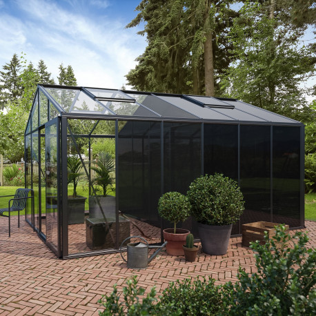 Serra da giardino Classic 235x608cm con vano portaoggetti a 3 colonne - Bloom Cabin