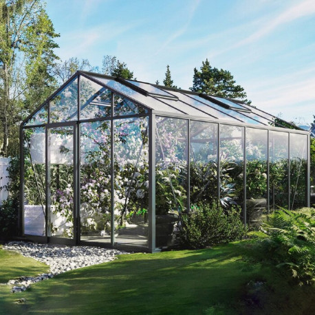 Serra da giardino Classic 235x608cm in alluminio e vetro anti-sole - BloomCabin
