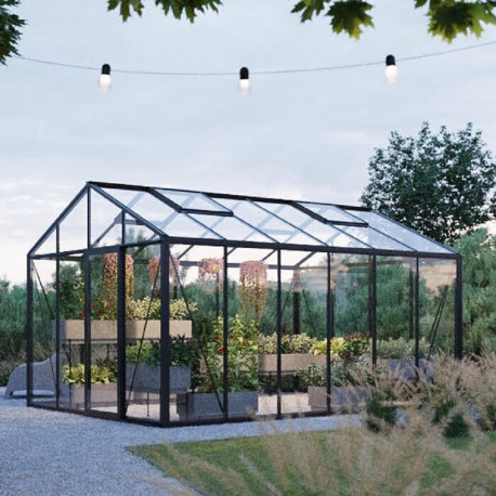 Serra da giardino Classic 310x608cm in alluminio e vetro anti-sole BloomCabin