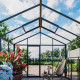 Serra da giardino Classic 235x310cm con vano portaoggetti a 1 colonna - BloomCabin