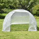 Serra a tunnel per orto BIANCA 3x4,5m con copertura in PE rinforzato - Green Protect