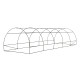 Serra a tunnel per orto BIANCA 3x8m con copertura in PE rinforzato - Green Protect