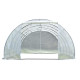 Serra a tunnel per orto BIANCA 4x8m con copertura in PE rinforzato - Green Protect