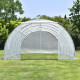 Serra a tunnel per orto BIANCA 4x8m con copertura in PE rinforzato - Green Protect