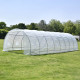 Serra a tunnel per orto BIANCA 4x10m con copertura in PE rinforzato - Green Protect