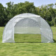 Serra a tunnel per orto BIANCA 4x10m con copertura in PE rinforzato - Green Protect