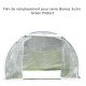 Telo di ricambio completo per serra tunnel orticola BIANCA 3x3m con copertura in PE rinforzato - Green Protect