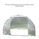 Telo di ricambio completo per serra tunnel da orto BIANCA 3x6m con copertura in PE rinforzato - Green Protect