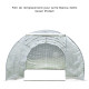 Telo di ricambio completo per serra tunnel per orto BIANCA 3x8m con copertura in PE rinforzato - Green Protect