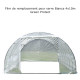 Telo di ricambio completo per serra a tunnel per orto BIANCA 4x8m con copertura in PE rinforzato - Green Protect