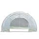 Telo di ricambio completo per serra tunnel per orto BIANCA 4x8m con copertura in PE rinforzato - Green Protect