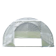 Telo di ricambio completo per serra a tunnel per orto BIANCA 4x8m con copertura in PE rinforzato - Green Protect
